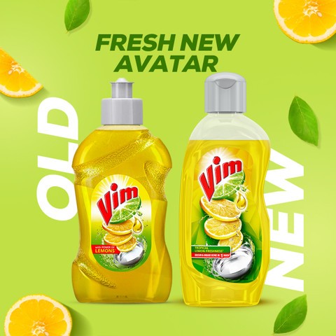 Vim Dishwash Liquid Gel Lemon, With Lemon Fragrance 750ml( MRP. 210/-)