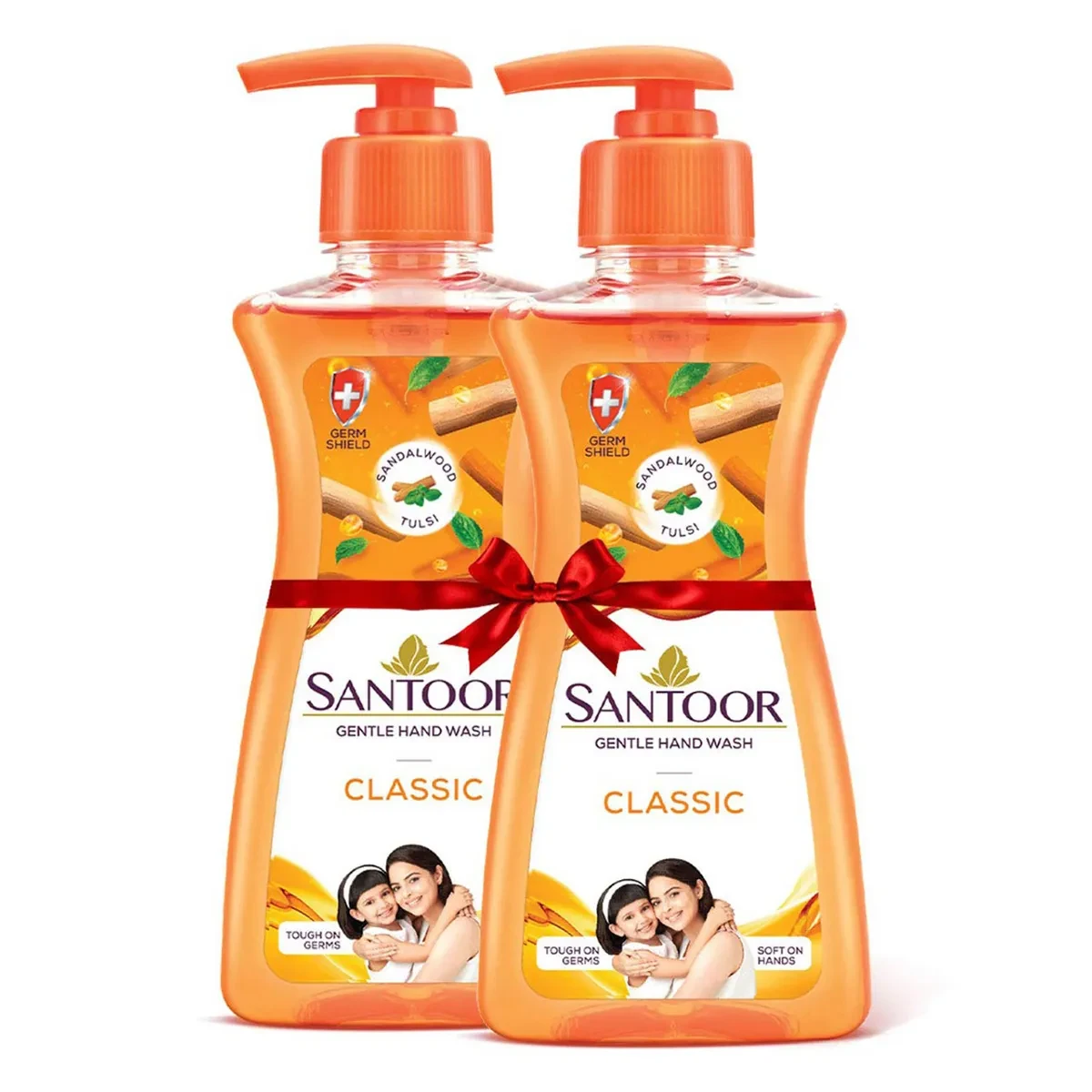 Santoor Gentle Classic Handwash, 200 ml (Buy 1, Get 1 Free) Rs.99/-