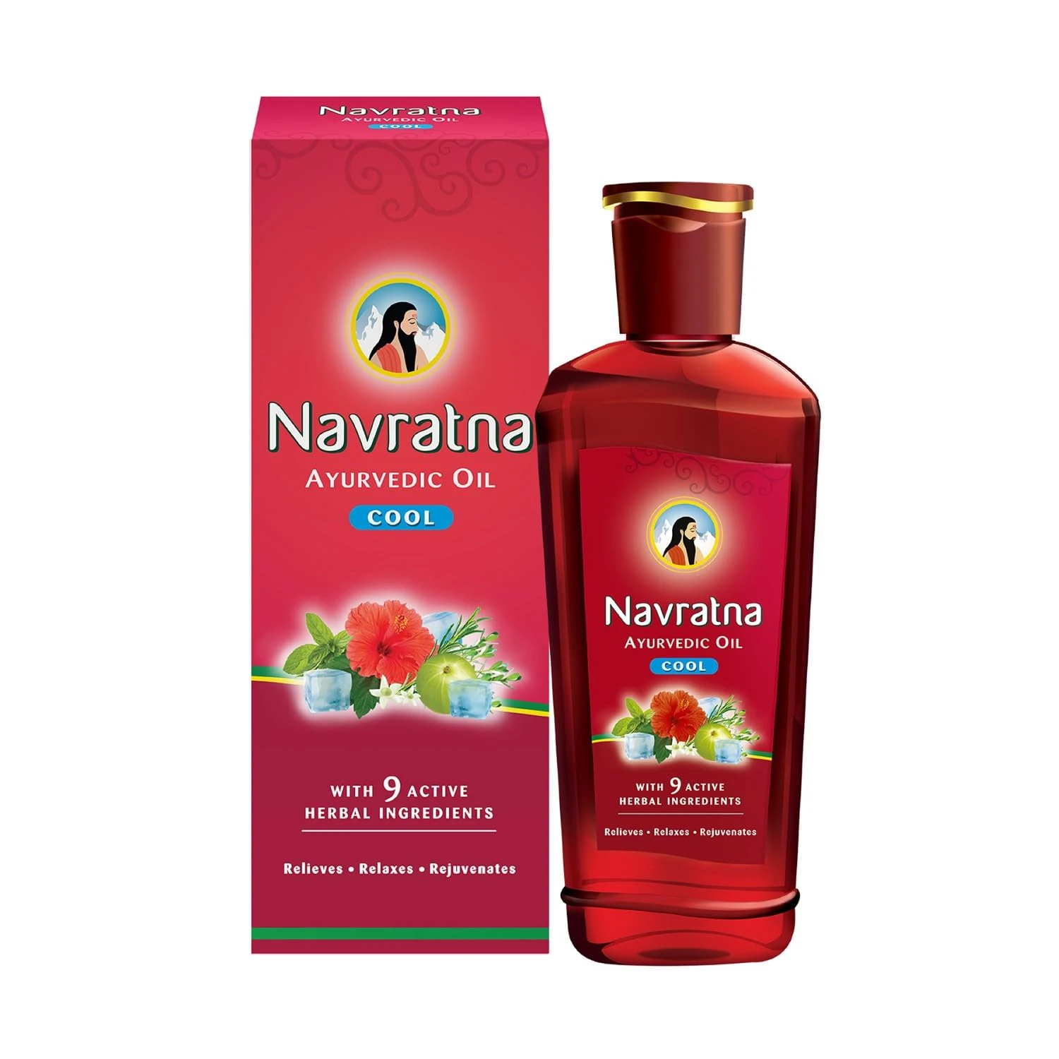 Navratna Ayuvedic Oil Cool 300ml (MRP.240/-)