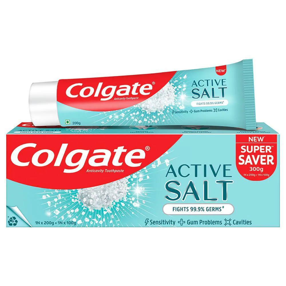 Colgate Active Salt Anticavity Toothpaste (200 g + 100 g) MRP.214