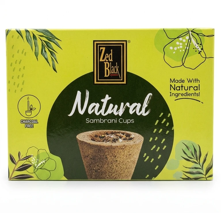 Zedblack Natural Sambrani Cups (2pcs) 12SET (MRP.180/-)