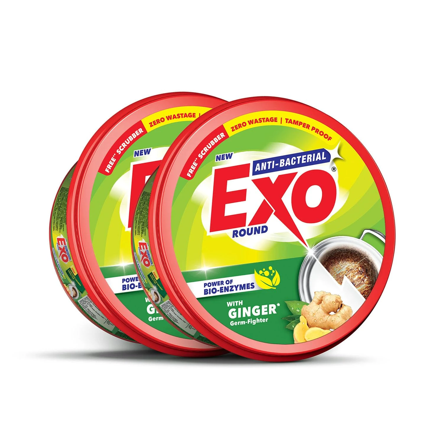 Exo Round Dishwash Bar 700gm X 2PCS (MRP. 172/-)