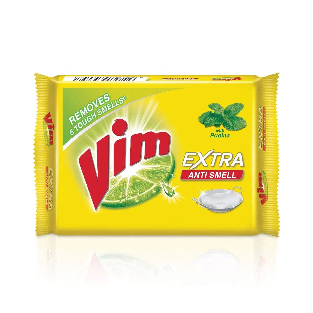 Vim Dishwash Anti Smell Bar Pudina 110gm (MRP10/-)