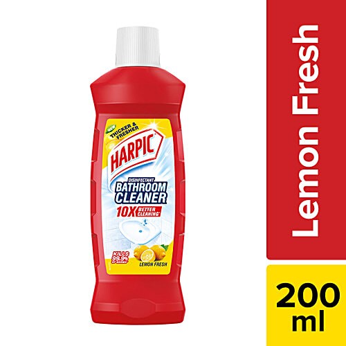 Harpic Disinfectant Bathroom Cleaner Liquid Lemon  (250ML)