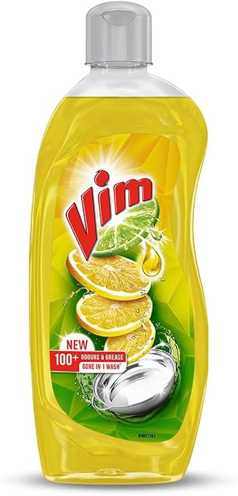 Vim Dishwash Liquid Gel Lemon, With Lemon Fragrance 750ml( MRP. 210/-)