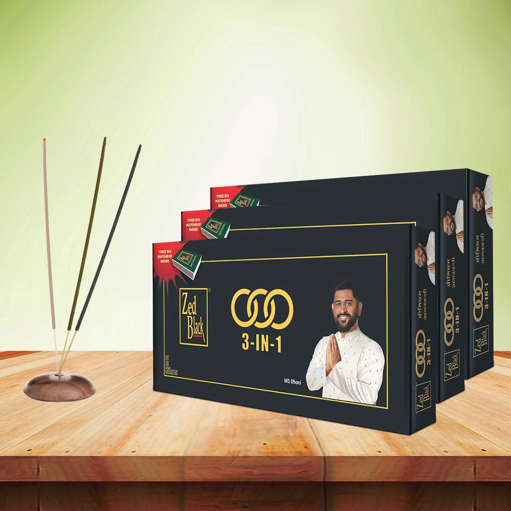 Zedblack 3in1( 175gm) FREE MATCHBOX Rs. 120/-