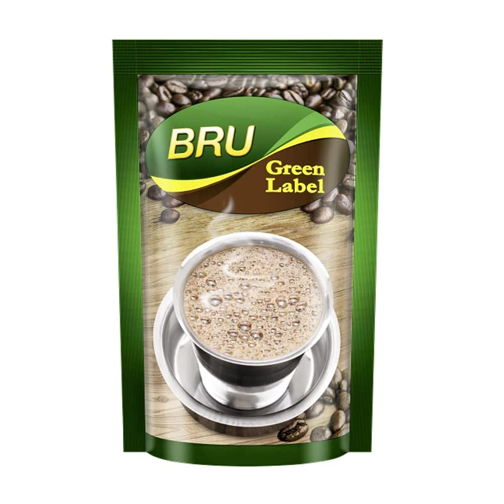 BRU Green Label Filter Coffee Powder 200 g Pouch (MRP.180/-)