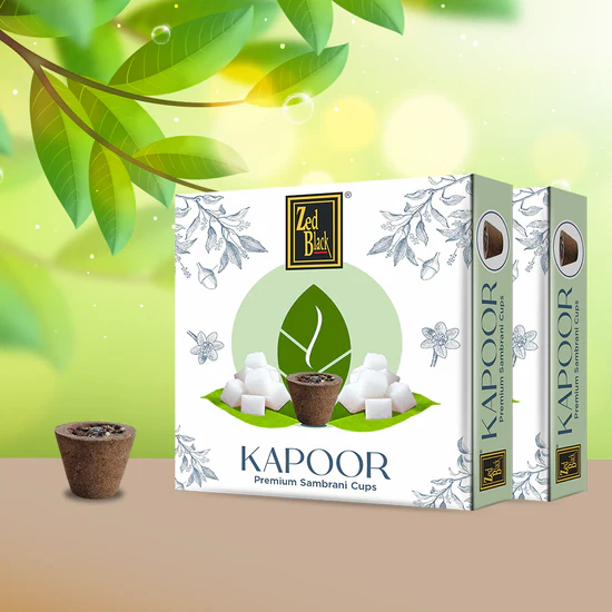 Zed Black Camphor Cup Sambrani MRP.80/-