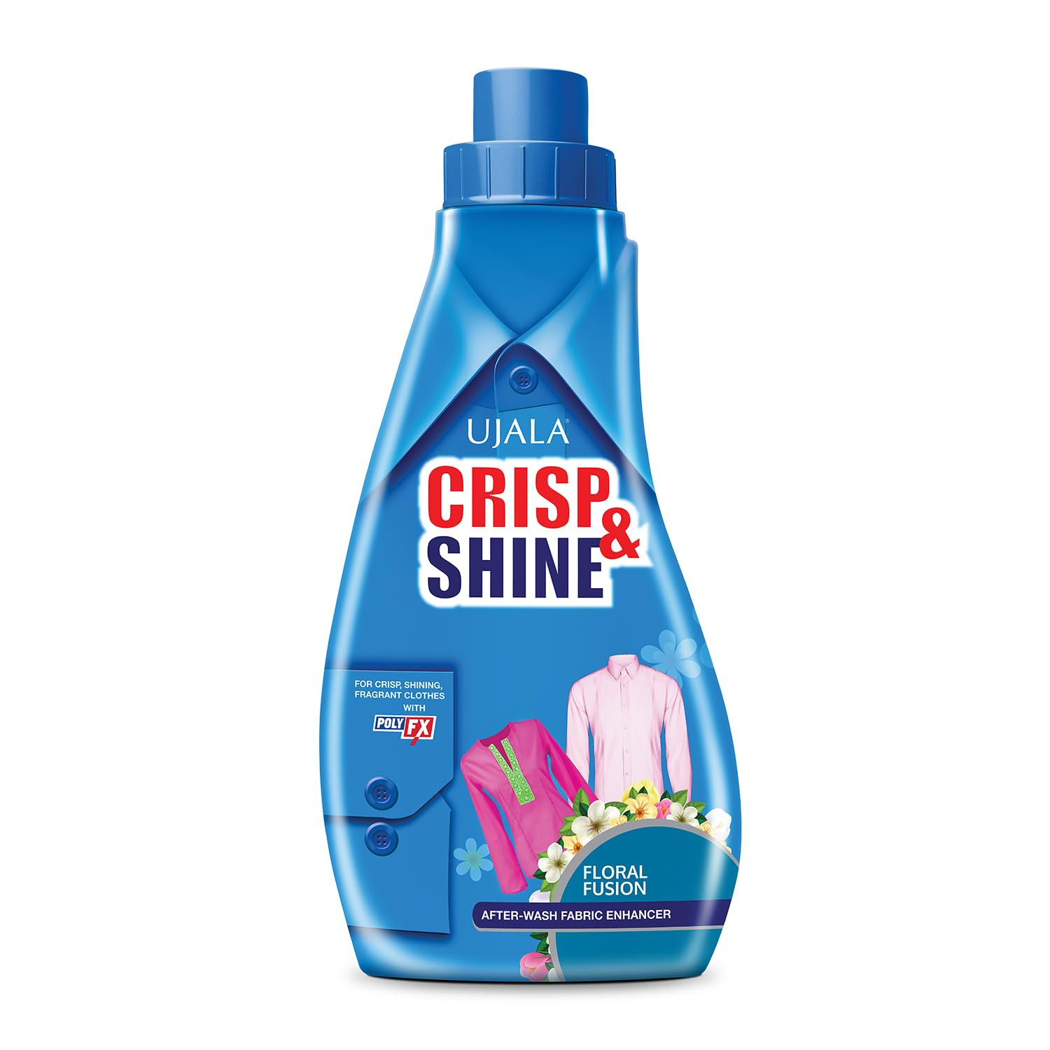 Ujala Crisp & Shine After- Wash Fabric Enhancer - Floral Fusion, 500 g MRP.150/-