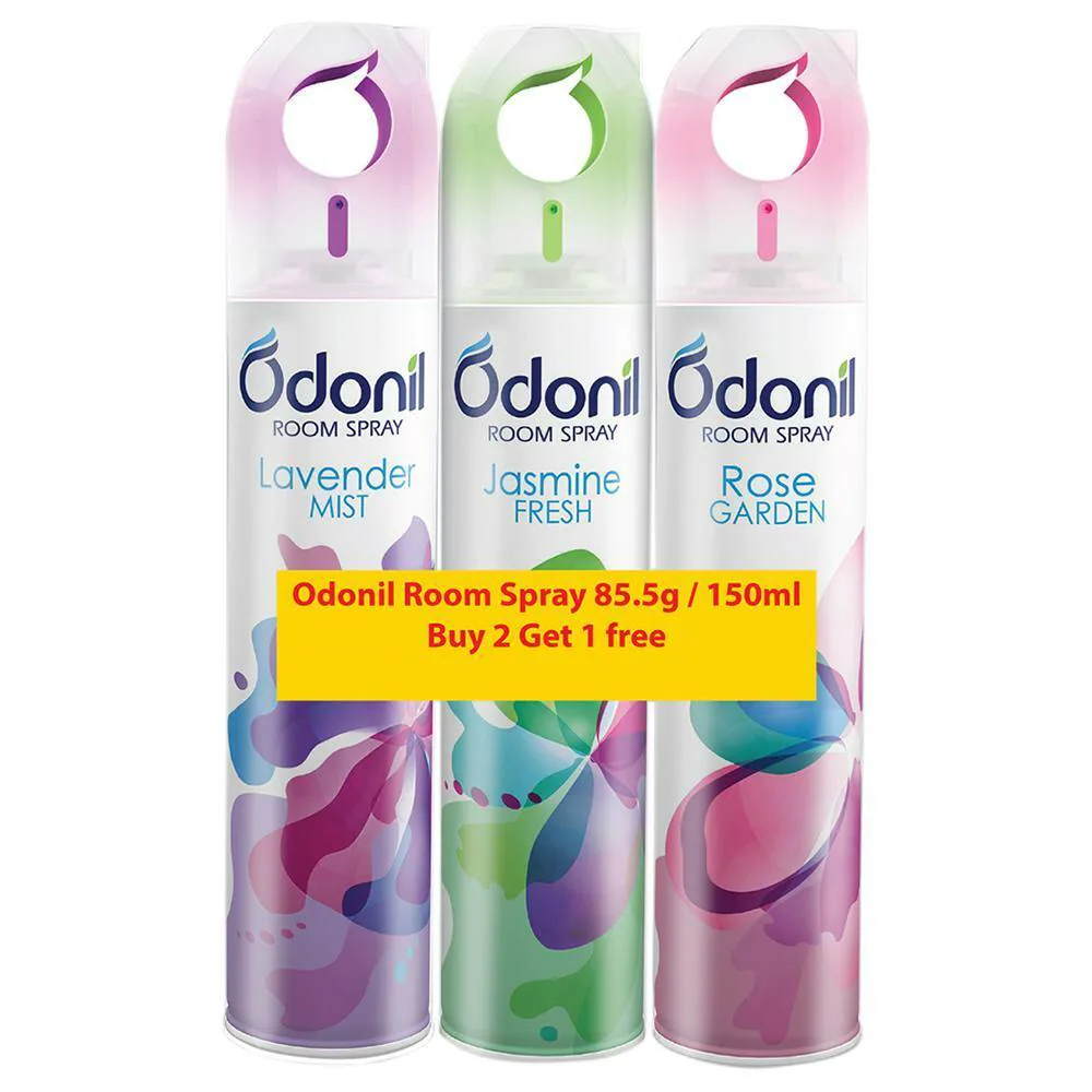 Odonil Room Freshener Spray 220 ml (Buy 2 Get 1 Free) MRP.338/-